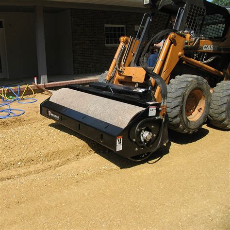 skid steer roller attachments|vibratory compactor for skid steer.